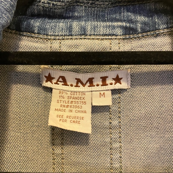 Vintage Denim Short Sleeve Blazer - Picture 3 of 3